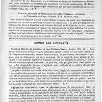 0787 - Page 779 - Bibliothèque. Traité de l'anémie par insuffisance de l'hématose ou hypohématose, par le docteur E. Maurel. - Paris, Doin, 1890 / Exercices pratiques de physiologie, par Léon Frédéricq... - Paris, J.-B. Baillière, 1891 / Revue des journaux. Ponction directe de poumon en cas d'hémorrhagie. (Scalpel, 1891, 29.) / L'hydrastis canadensis dans la phthisie (Revue de thérapeutique, 1891)