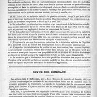 0806 - Page 798 - Congrès des sociétés savantes (1891) / Revue des journaux. Des otites dues à l'influenza, par L. Katz (Annales des maladies de l'oreille, 1891)