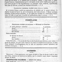 0824 - Page 816 - De quelques nouvelles médications. Solutions chaudes de sublimé (Méd. mod., 1891, 8) / Administration de la morphine par la voie nasale (Revue de thérapeutique, 1891) / Constipation chronique, procédé facile pour la vaincre / Formulaire. Solutions contre le prurigo. - Hillairet et Gaucher / Courrier. Nécrologie [Fréry]