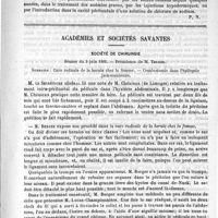 0833 - Page 825 - Revue des journaux. L'hémoglobine et les lavements de sang, par le docteur Berlo (Le Scalpel, 1891) / Académies et sociétés savantes. Société de chirurgie. Séance du 3 juin 1891