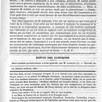 0851 - Page 843 - Bulletin / Revue des cliniques. Fièvre bacillaire prétuberculeuse à forme typhoïde, par M. Landouzy / Feuilleton. Causerie