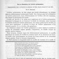 0890 - Page 882 - Bulletin. Propriétés antiseptiques du chloroforme / De la dilatation de l'artère pulmonaire, communication faite à la société de médecine de Paris, dans la séance du 9 mai 1891, par P. Duroziez / Feuilleton. Sociétés savantes des départements. La société de médecine du département de l'Aisne [L.-H. Petit]