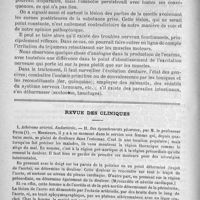 0038 - Page 30 - La chorée chez l'enfant, par le Docteur L. Baumel... Leçon recueillie par R. Gonzalez... / Revue des cliniques. I. Athérome artériel. Endartérite. - II. Des épanchements pleuraux, par M. le Professeur Peter