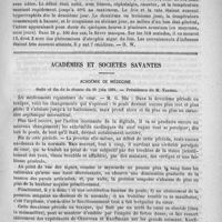 0049 - Page 41 - Revue des journaux. Sur l'épidémie d'ictère qui exista dans le royaume de Saxe en 1889-1890, par le Docteur Meinert (Correspondenz, der Saechs. aerztl. Kreis, und Bezirksvereine. Bd. XLIX, n° 6) / Académies et sociétés savantes. Académie de médecine. Suite et fin de la séance du 30 juin 1891