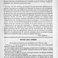 0121 - Page 113 - La diététique des maladies de l'estomac [Paul Chéron] / Revue des thèses. Des troubles gastriques dans la neurasthénie, par F. Mounier, 1890 / Contribution à l'étude des connexions du cervelet, par le Docteur J. Brosset, 1891