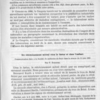 0179 - Page 171 - Bulletin. Congrès de la tuberculose. - Identité de la tuberculose de l'homme et de la tuberculose des bovidés, des gallinacés et des autres animaux / Du rétrécissement mitral chez le foetus et chez l'enfant. Communication faite à la Société de médecine de Paris dans la séance du 13 juin 1891, par P. Duroziez
