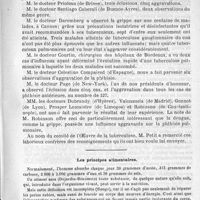 0191 - Page 183 - Bulletin. Congrès de la tuberculose. - Les associations microbiennes et morbides du bacille de Koch / Les principes alimentaires