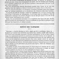 0194 - Page 186 - Les principes alimentaires / Revue des cliniques. Gastralgie. - Gastrite chronique et ulcère simple, par M. le Professeur Peter
