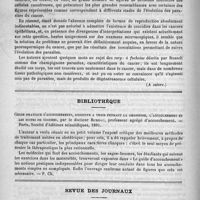 0318 - Page 310 - Congrès international d'hygiène et de démographie tenu à Londres du 10 au 17 août. Le cancer est-il infectieux ? (A suivre) / Bibliothèque. Guide pratique d'accouchements, conduite à tenir pendant la grossesse, l'accouchement et les suites de couches, par le Docteur Bureau... - Paris, Société d'éditions scientifiques, 1891 / Revue des journaux. De la circulation intermédiaire de la graisse à travers le foie ; son importance physiologique et ses rapports avec l'ictère des nouveau-nés, par Rosenberg. (Virchow's Archiv., Bd CXXIII, p. 17) - La circulation intermédiaire de la graisse à travers le foie et la vésicule biliaire, par Virchow. (Virchow's Archiv., Bd CXXIII, p. 187)