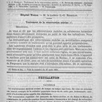 0345 - Page 337 - Comité de rédaction / Sommaire / Hôpital Tenon. - M. le Docteur L.-G. Richelot. Traitement de la rétroversion utérine / Feuilleton. Causerie