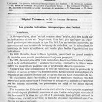 0357 - Page 349 - Comité de rédaction / Sommaire / Hôpital Trousseau. - M. le Docteur Sevestre. Les grandes indications thérapeutiques chez l'enfant
