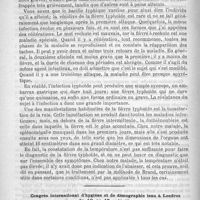 0372 - Page 364 - Hôpital de la Charité. - M. le Professeur Potain. La température dans la fièvre typhoïde / Congrès international d'hygiène et de démographie tenu à Londres du 10 au 17 août. Le suicide dans les armées européennes