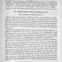 0393 - Page 385 - Comité de rédaction / Sommaire / The supposed curative effect of operations per se, par le Professeur J.-William White
