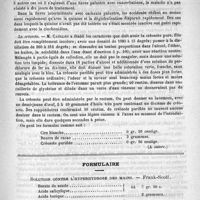 0535 - Page 527 - Académies et sociétés savantes. Société de thérapeutique (1er semestre 1891) (A suivre) / Formulaire. Solution contre l'hyperhydrose des mains. - Frank-Scott / Courrier