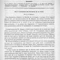 0549 - Page 541 - Comité de rédaction / Sommaire / Sur le traitement des fractures de la rotule, par L.-G. Richelot