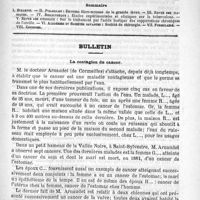 0561 - Page 553 - Comité de rédaction / Sommaire / Bulletin. La contagion du cancer