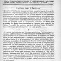 0573 - Page 565 - Comité de rédaction / Sommaire / De quelques usages de l'antipyrine