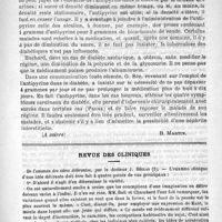 0577 - Page 569 - De quelques usages de l'antipyrine (A suivre) [B. Martin] / Revue des cliniques. De l'examen des idées délirantes, par le Docteur J. Séglas