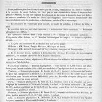 0595 - Page 587 - Formulaire. Pommade contre la blépharite et l'eczéma des paupières. Stellwag de Carion / Courrier / Faculté des sciences