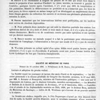 0606 - Page 598 - Académies et sociétés savantes. Société de chirurgie. Séance du 14 octobre 1891 / Société de médecine de Paris. Séance du 10 octobre 1891