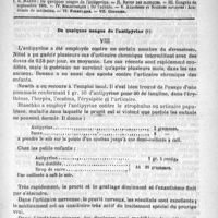 0609 - Page 601 - Comité de rédaction / Sommaire / De quelques usages de l'antipyrine