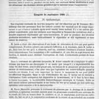 0616 - Page 608 - Revue des cliniques. Les ostéosarcomes de l'extrémité inférieure du fémur, par M. Duplay / Congrès de septembre 1891. IV. Ophthalmologie