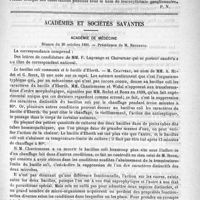 0619 - Page 611 - Bibliothèque. De l'adénie. Sa nature infectieuse, par le Docteur A. Guillermet. Paris, Baillière, 1890 / Académies et sociétés savantes. Académie de médecine. Séance du 20 octobre 1891