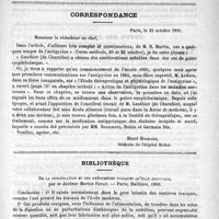 0627 - Page 619 - Congrès de septembre 1891. VIII. Maladies des voies génito-urinaires. - Syphilis (A suivre) / Correspondance / Bibliothèque. De la constipation et des phénomènes toxiques qu'elle provoque, par le Docteur Marius Feyat. - Paris, Baillière, 1890
