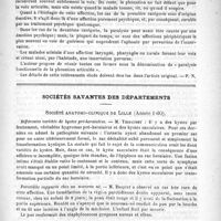 0651 - Page 643 - Revue des journaux. De la paralysie fonctionnelle de la phonation articulée, par O. Rosenbach (Annales des maladies de l'oreille) / Sociétés savantes des départements. Société anatomo-clinique de Lille (année 1890)