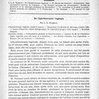 0657 - Page 649 - Comité de rédaction / Sommaire / De l'hystérectomie vaginale, par L.-G. Richelot