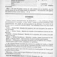 0692 - Page 684 - Formulaire. Inhalations contre la coqueluche. - Beall / Courrier. Clinique national ophtalmologique des Quinze-Vingts / Nécrologie [J. Daugaron (de Saint-Martin-Lacaussade)]