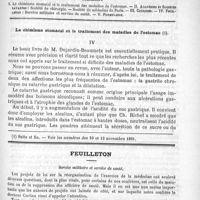 0705 - Page 697 - Comité de rédaction / Sommaire / Le chimisme stomacale et le traitement des maladies de l'estomac / Feuilleton. Service militaire et service de santé