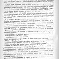 0716 - Page 708 - Courrier. Faculté de médecine de Paris / Hôpitaux de Rouen / Hôpitaux de Nancy / Faculté de médecine de Lyon / Nécrologie [A. Jean]
