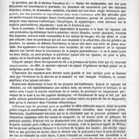 0721 - Page 713 - Hôpital de la Pitié. - M. le Professeur Jaccoud. Les travaux de la clinique médicale de la Pitié de 1886 à 1891 / Revue des cliniques. Le psoriasis, par M. le Docteur Thibierge