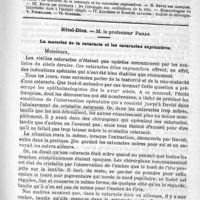 0753 - Page 745 - Comité de rédaction / Sommaire / Hôtel-Dieu. - M. le Professeur Panas. La maturité de la cataracte et les cataractes supramûres