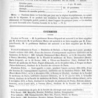 0775 - Page 767 - Formulaire. Mixture contre l'esquinancie. - Haberkorn / Pommade contre l'érysipèle et l'eczéma de la face. - Rothe / Courrier. Collège de France / Faculté de médecine de Paris / Concours d'agrégation / Assistance publique de Paris