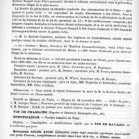 0776 - Page 768 - Courrier. Assistance publique de Paris / Exercice illégal de la pharmacie / Ecole de médecine de Caen / Nécrologie [Sattin (de Saint-Laurent-de-Chamousset)] / Société de médecine de Paris