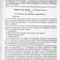 0789 - Page 781 - Comité de rédaction / Sommaire / Hôpital de la Charité. - Professeur Duplay. Les résultats des opérations exploratrices