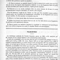 0798 - Page 790 - Académies et sociétés savantes. Société de chirurgie. Séance du 25 novembre 1891 / Variétés