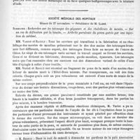 0809 - Page 801 - Académies et sociétés savantes. Académie de médecine. Séance du 1er décembre 1891 / Société médicale des hôpitaux. Séance du 27 novembre