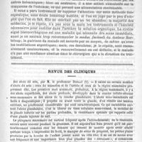 0821 - Page 813 - Traitement de la cystite aiguë blennorrhagique par l'essence de santal. Communication faite à la Société de médecine de Paris, dans la séance du 14 novembre 1891, par le Docteur Edmond Wickham... / Revue des cliniques. Des abcès du sein, par M. le Professeur Duplay