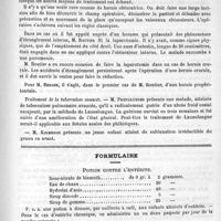 0835 - Page 827 - Académies et sociétés savantes. Société de chirurgie. Séance du 2 décembre 1891 / Formulaire. Potion contre l'entérite / Courrier