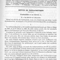 0837 - Page 829 - Comité de rédaction / Sommaire / Revue de thérapeutique. L'acétanilide et ses dérivés