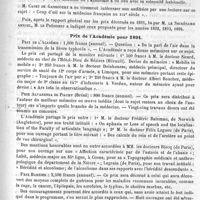 0879 - Page 871 - Bibliothèque. Traité de médecine publié sous la direction de MM. Charcot, Bouchard, Brissaud. - Tome I, par MM. Charrin, Le Gendre, Roger, Chantemesse, F. Widal. - Paris, G. Masson 1891 [P. Chéron] / Académies et sociétés savantes. Académie de médecine. Séance du 15 décembre 1891