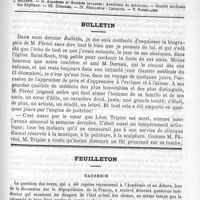 0885 - Page 877 - Comité de rédaction / Sommaire / Bulletin / Feuilleton. Causerie