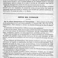 0904 - Page 896 - Bibliothèque. Traité de thérapeutique chirurgicale, par Emile Forgues et Paul Reclus [G. Félizet] / Revue des journaux. Sur la valeur thérapeutique de l'hémoglobine