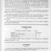 0907 - Page 899 - Académies et sociétés savantes. Société de chirurgie. Séance du 16 décembre 1891 / Formulaire. Pommade contre l'eczéma. - Unna / Courrier / Concours de la médaille d'or de l'internant (Chirurgie) / Enseignement médical dans les hôpitaux