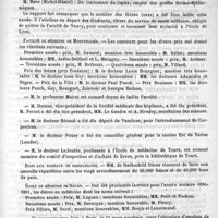 0931 - Page 923 - Courrier. Prix des thèses de la faculté de médecine de Nancy pour l'année 1890-1891 / Faculté de médecine de Montpellier / École de médecine de Rouen