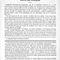 0021 - Page 17 - Hôpital Saint-Louis. - M. le Professeur Fournier. Syphilis tertiaire du testicule / Revue des cliniques. Hémiplégie hystérique par fulguration, par M. le Professeur Charcot / Feuilleton. Sydenham et son oeuvre (1624-1689)
