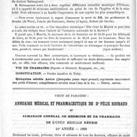 0064 - Page 60 - Courrier. Nécrologie [Charles-Nicolas Halmagrand / E. Brucke (de Wien) / Loncle (de Toulouse) / Parisy (d'Agen) / Robert (de Carvin)] / La bière contre le vin / Coaltar saponiné Le Beuf antiseptique, ni caustique ni vénéneux
